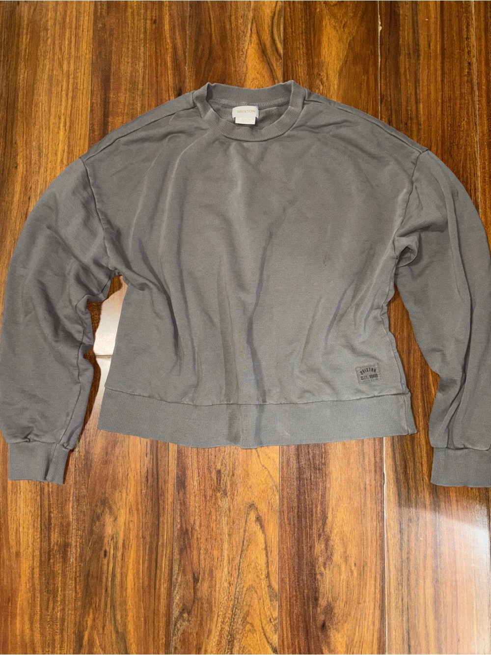 Brixton Women's Gray Crewneck Sweatshirt